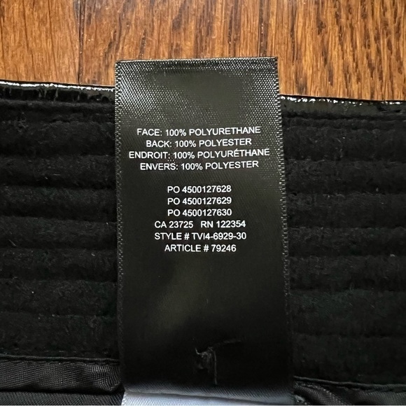 Aritzia Wilfred Funk High Rise Glossy Vinyl Vegan Leather Pants in Black - Sz 4 - Picture 12 of 16